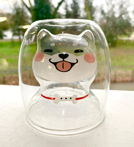 Handblown Shiba Cup